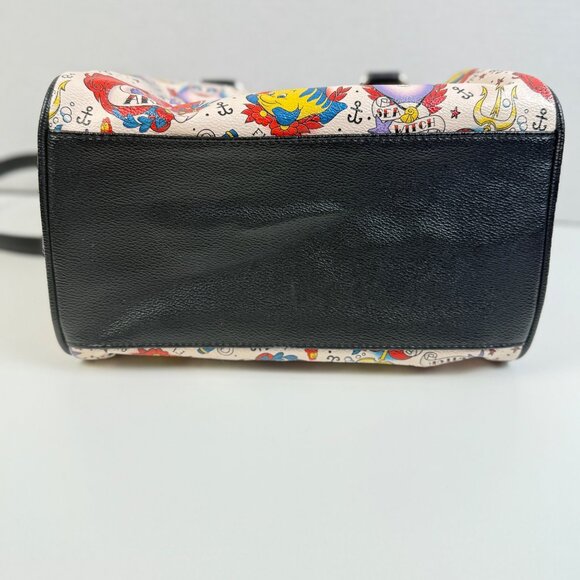 Loungefly The Little Mermaid Crossbody Satchel Purse Disney Tattoo Graffiti - Picture 6 of 13